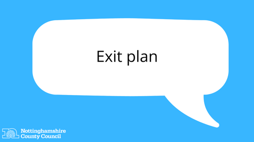 Word of the month: Exit plan